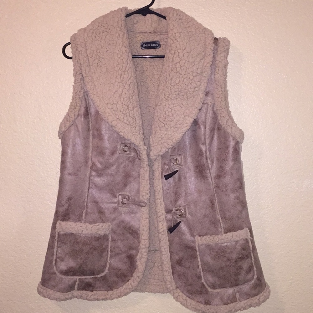 Sherpa lined jacket/vest